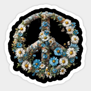 peace and love Sticker